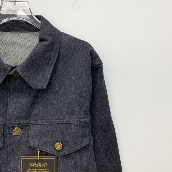 Louis Vuitton Limited Edition Monogram Denim Jacket Size EU 50 Made In Italy - Picture 3 of 8